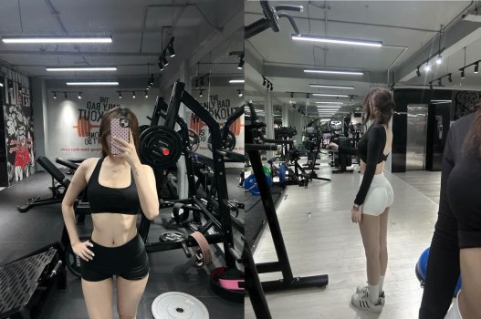 Em tập gym nên chịch nhau mạnh bạo